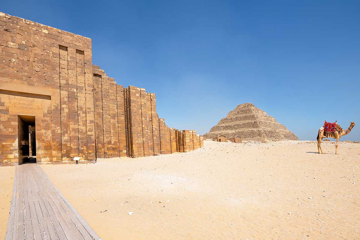 Saqqara Step Pyramid and Giza Pyramids full day tour Egypt